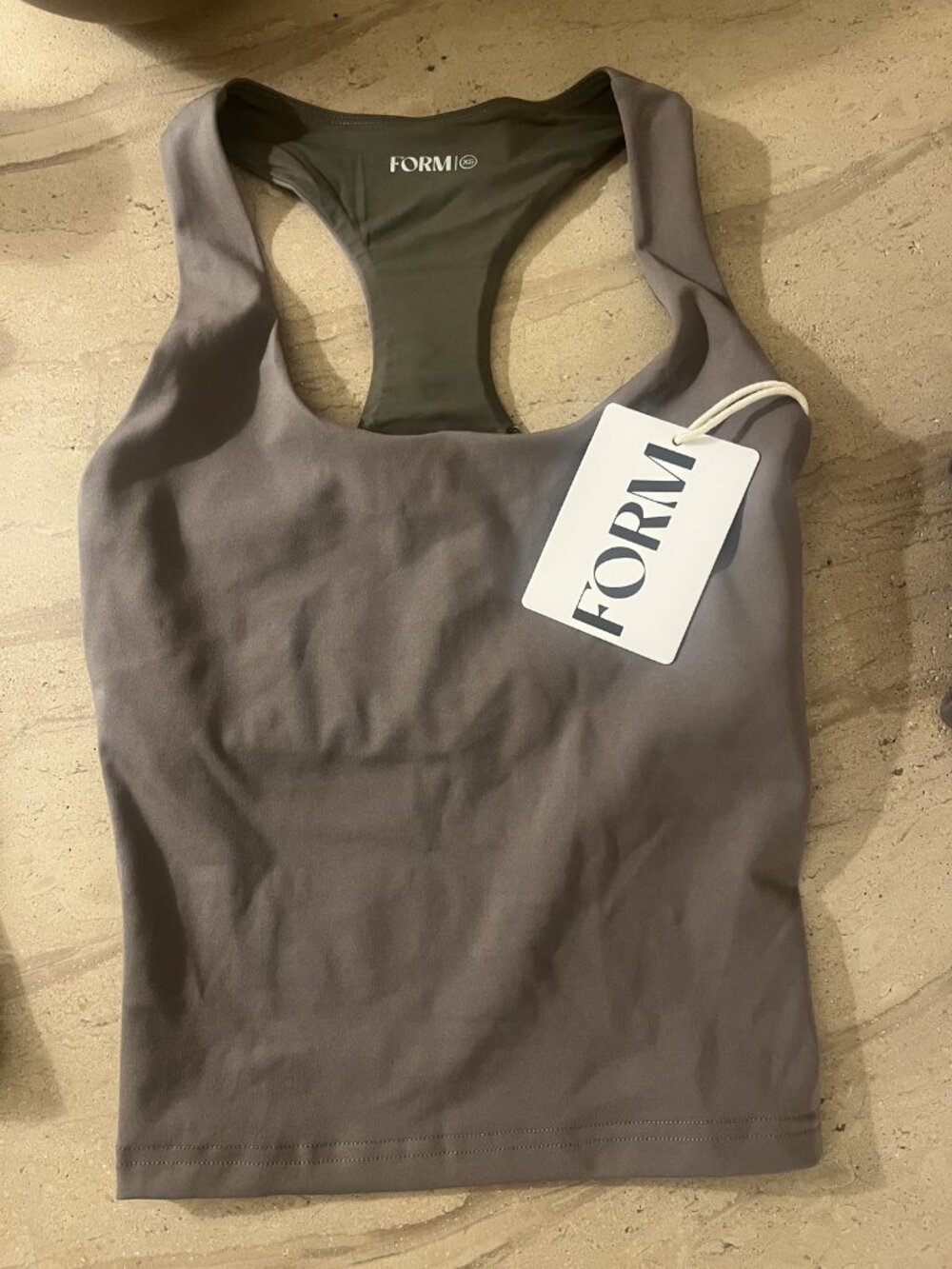 NWT FORM Racer Tank Walnut XS